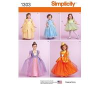 Simplicity BB (3-4-5-6) Princess Style Dresses Pattern for Kids