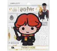 Simplicity Chibi Harry Potter Ron Weasley Applique Iron-on Patch for Clothing, Jackets, and Backpacks, 2.75" W x 3.125" H