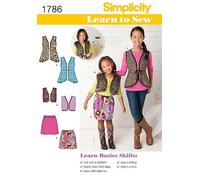 Simplicity Childrens Easy Learn to Sew Sewing Pattern 1786 Waistcoats & Skirts