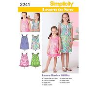Simplicity Childrens Easy Learn to Sew Sewing Pattern 2241 Dresses