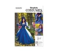 Simplicity Costume Sewing Pattern, Paper, Multicoloured, 16-18-20-22-24