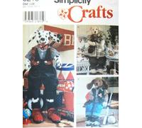 Simplicity Crafts 30" Stuffed Dog and Clothes Sewing Pattern #8215