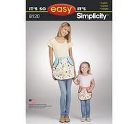 Simplicity Creative Patterns Pattern 8120 It's So Easy Mother Daughter Aprons, Size: A (S - L/S - L)