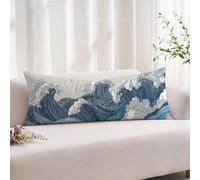 Simplicity Cushion Covers, Long Body Pillow Cover 20"x60" Large Soft Velvet Landscape Sofa Cushions with Invisible Zipper Double-sided Printing Long Pillow Case for Pregnancy and Side Sleepers xz-677