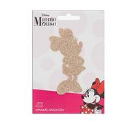 Simplicity Disney Gold Sparkle Minnie Mouse Applique, Polyester, Multi-Colour, 10.34 x 14.22 x 0.23 cm, SPL1931183001