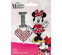 Simplicity Disney I Love Minnie Applique with Rhinestones, Polyester, Multi-Colour, 10.34 x 14.22 x 0.23 cm