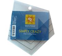Simplicity EZ Quilting Simply Crazy Template,White,14.48 x 13.72 x 0.25 cm; 47.4 Grams