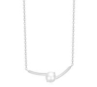 Simplicity, Individuality, Fashion, Titanium Steel Lock Chain, Light Luxury, Irregular Cross Pearl Necklace