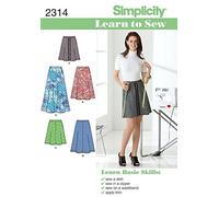Simplicity Ladies Easy Learn to Sew Sewing Pattern 2314 Skirts