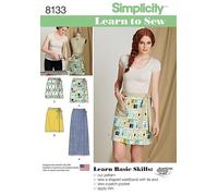 Simplicity Ladies Easy Learn to Sew Sewing Pattern 8133 Wrap Skirts