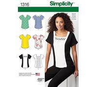 Simplicity Ladies Easy Sewing Pattern 1316 Summer Tops in 6 Styles