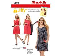 Simplicity Ladies Easy Sewing Pattern 1356 Vintage Style Wrap Over Dress