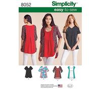 Simplicity Ladies Easy Sewing Pattern 8052 Loose Tunic Tops