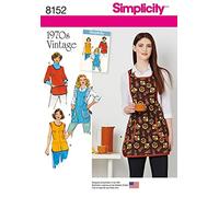 Simplicity Ladies Easy Sewing Pattern 8152 1970s Vintage Style Aprons