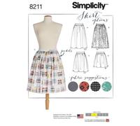 Simplicity Ladies Easy Sewing Pattern 8211 Dirndl Skirts in Three Lengths