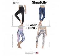 Simplicity Ladies Easy Sewing Pattern 8212 Jersey Knit Leggings
