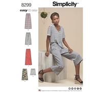 Simplicity Ladies Easy Sewing Pattern 8299 Skirts & Trousers