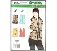 Simplicity Ladies Sewing Pattern 1499 Waistcoat Gilets & Headband