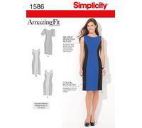 Simplicity Ladies Sewing Pattern 1586 Colour Block Princess Seam Dresses (Sim...