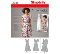 Simplicity Ladies Sewing Pattern 2247 V Neck Empire Seam Dresses