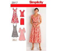 Simplicity Ladies Sewing Pattern 2917 Dresses, Skirt & Top