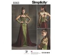 Simplicity Ladies Sewing Pattern 8363 Fantasy Ranger Costume (Simplicity-8363-M)