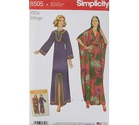 Simplicity Misses Vintage Caftans Sewing Pattern, Paper, White, 22 x 15 x 1 cm
