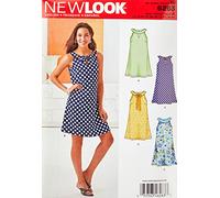 Simplicity New Look Sewing Pattern 6263: Misses' A-Line Dress, Size A (8-10-12-14-16-18), Paper, White