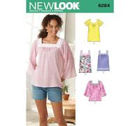 Simplicity New Look Sewing Pattern 6284: Misses' Pullover Top in Two Lengths, Size A