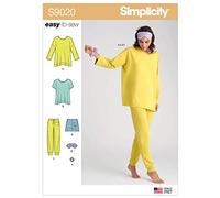 SIMPLICITY Paper Pattern-US9020A-MISSES-SLEEPWEAR, Various, A (XXS-XS-S-M-L-XL-XXL)