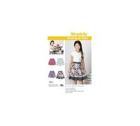 Simplicity Pattern 8106 AA Learn to Sew Skirts Girls Plus, Paper, 22x15x1 cm