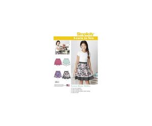 Simplicity Pattern 8106 AA Learn to Sew Skirts Girls Plus, Paper, 22x15x1 cm