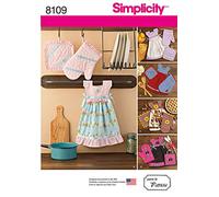 Simplicity Pattern 8109 OS Towel Dresses, Pot Holders and Oven Mitts, Paper, 22x15x1 cm
