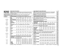 Simplicity Pattern 8292 H5 6-8-10-12-14 Misses Dresses Sewing Pattern, White