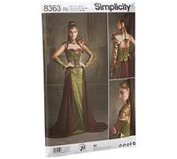 Simplicity Pattern 8363 R5 (14-16-18-20-22) Misses' Fantasy Ranger Costume, Paper, White, 22 x 15 x 1 cm