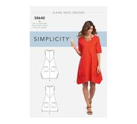 SIMPLICITY Pattern SS8640BB Women’s/Plus Size Dress or Tunic, (20W-28W), BB