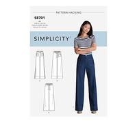 Simplicity Pattern SS8701H5 Women's Trousers with Options for Design Hacking