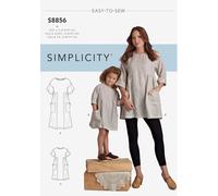 SIMPLICITY Pattern SS8856A Child's and Misses' Dress and Tunic, Paper, (3-8 /XS-XL)