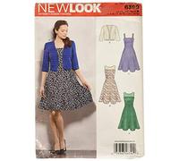 New Look Sewing Pattern 6390: Misses' Dresses with Full Skirt and Bolero, Size A, A (8-10-12-14-16-18)