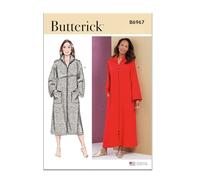 BUTTERICK B6967AA Misses' and Women's Robe AA (XS-S-M-L-XL)
