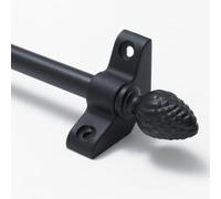 Simplicity Quality Stair Rods 3/8" x 28.5" Wrought Iron Flat bar Pineapple Finial