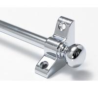 Simplicity Quality Stair Rods 3/8" x 36" Chome Flat bar Round Finial