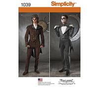 Simplicity Sewing Pattern 1039: Men's Cosplay Costumes, Size BB, Paper, White, (46-48-50-52) US1039BB