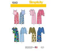Simplicity Sewing Pattern 1043: Child's, Girls' and Boys' Separates, Size, Paper, White, HH (3-4-5-6)