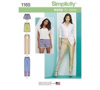 SIMPLICITY Sewing Pattern 1165 Misses Plus Pant, Shorts Size 14-22