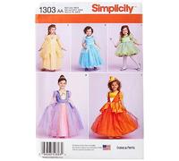Simplicity Sewing Pattern 1303: oddlers' and Child's Costumes, Size, Paper, White, AA (1/2-1-2)