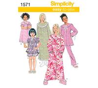 Simplicity Sewing Pattern 1571: Child's and Girl's Loungewear Separates, Size, Paper, White, HH (3-4-5-6)