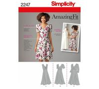 Simplicity Amazing Fit Women's Dress Sewing Pattern, 2247