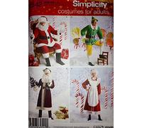 Simplicity Sewing Pattern 2542, Size BB (L, XL): Santa Claus, Father Christmas, Elf, Mrs. Claus