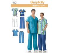 Simplicity Sewing Pattern 4101 AA Plus Size Scrubs